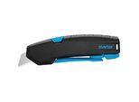 MARTOR Sicherheitsmesser SECUPRO 425, 2-fach nutzbare Klinge, Auto-Klingenrückzug, L 154 x B 22 x H 59 mm, Recycling-Kunststoff, schwarz/blau
