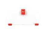 Schäfer Shop Pure Cover hoch für Eurobox Serie Economy 400 x 300 mit offener Front, Kunststoff, rot