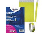 Avery Zweckform TYVYW-50 Einlassbänder 19 x 256 mm, Neongelb, Tyvek, nummeriert, 500 Stück