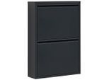 Carryhome Schuhkipper , Anthrazit , Metall , 50x70.5x15 cm , Typenauswahl , Garderobe, Schuhaufbewahrung, Schuhkipper