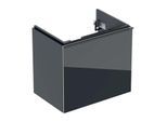 Geberit Acanto Waschtischunterschrank 500614161 Compact,59,5x53,5x41,6cm,Glas schwarz-schwarz matt