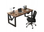 Schreibtisch,, Braun, Holzwerkstoff, 60x75x120 cm, Arbeitszimmer, Schreibtische, Bürotische
