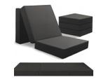Blumtal Klappmatratze, Anthrazit, Textil, Füllung: Polyurethan (Pur), Oeko-Tex® Standard 100, Bezug abnehmbar/waschbar, Schlafzimmer, Matratzen Shop, Matratzen, Klappmatratzen