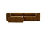 Graingold Ecksofa, Braun, Kunststoff, L-Form, Ottomane links,L-Form, 240x180 cm, Oeko-Tex®, Reach, Hergestellt in Europa, Handmade in Europe, Wohnzimmer, Sofas & Couches, Wohnlandschaften, Ecksofas