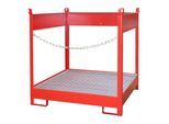 Bauer Südlohn Fass-Stapelpalette FSP-4, lackiert, Feuerrot (4442-05-0000-3000)