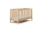 Kids Collective Babybett, Natur, Holz, Buche, 60x120 cm, Babymöbel, Babybetten, Gitterbett