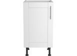 Spülenschrank OPTIFIT "Ahus", weiß (weiß matt, weiß), B:45cm H:87cm T:58,4cm, Schränke, Spülenschrank, Breite 45 cm