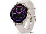 Garmin Venu 3S 41 mm softgold am Silikonarmband ivory [Wi-Fi]