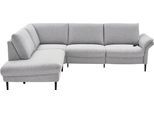 Ecksofa HOME AFFAIRE "Sarsina: mit Tonnentaschen-Federkern, perfekt zum Entspannen L-Form", grau, B:265cm H:85cm T:223cm, 94% Polyester, 6% Nylon, Sofas, Ecksofa, inklusive 2 motorischen Relaxfunktionen mit Herz-Waage-Beschlag