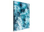 artgeist , Blau, Weiß , Textil, Holzwerkstoff , rechteckig , 40x60x1.2 cm , Keilrahmen ,