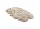 Echte schapenvacht crème quad Natuurlijke Fluffy Silky Soft Real Wollen Tapijt