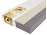 Hybridschaum-Matratze BECO "Feel Like Latex ONE KS - GOLD, Matratze 90x200 cm, 140x200 cm und mehr", weiß, B:140cm H:21cm L:200cm, Bezug: 100% Polyester. Steppfüllung: 100% Polyester, Matratzen, Hybridschaum-Matratze, Ergonomischer Hybridschaum mit komfortabler Feel Like Latex Auflage