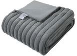 Wohndecke OTTO HOME "Milara Premium", grau, B:150cm L:200cm, Polyester, Wohndecken, Wohndecke, hochwertige, flauschige Wohndecke, Tagesdecke, Premium 350g/m²
