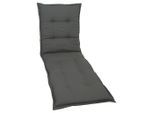Liegenauflage, Anthrazit, Textil, Füllung: Schaumstoff, Vlies, 60x7x190 cm, Outdoor-Kissen, Liegenauflagen