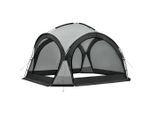 pro.tec Pavillon, Hellgrau, Dunkelgrau, Textil, 345x247x345 cm, Sonnenschutz & Sichtschutz, Pavillons & Pergolas, Pavillons