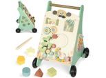 Aiyaplay Lauflernwagen, Grün, Holz, Sperrholz, 33.5x46.8x36 cm, unisex, schadstofffrei, Spielzeug, Babyspielzeug, Lauflernwagen