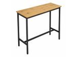 Begryf Bartisch, Eiche, Schwarz, Holzwerkstoff, Metall, Vintage, Rechteckig,Rechteckig, 100x90x40 cm, Esszimmer, Barmöbel, Bartische