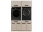 Hauswirtschaftsraum Laundreezy, Kaschmir, Holzwerkstoff, 2 Schublade(n) Schubladen, 135x200x67.5 cm, Waschküche, Hauswirtschaftsraum