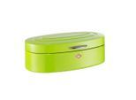 Wesco Brotkasten Elly Classic Line, Limette, Metall, oval, 26x41.5x14 cm, Grüner Punkt, nachhaltig, Küchenzubehör, Brotkästen & Brotkörbe