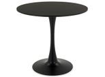 Idimex Esstisch, Schwarz, Holzwerkstoff, Metall, Mode, Rund, 80x73x80 cm, Esszimmer, Tische, Esstische