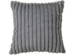 Kissenbezug OTTO HOME "Milara Premium", grau, B:50cm L:50cm, Polyester, Polyester, Kissenbezüge, Kissenbezug, flauschige Kissenhülle, unifarben, sehr weich, hochwertig 350g/m²