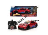 RC-Auto JADA "RC Marvel Spider-Man Porsche 911 1:16", rot (rot, blau), Fernlenkfahrzeuge, Kinder, Kunststoff, RC-Auto