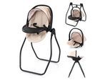 Puppen Autositz BAYER "4in1 Puppen-Autositz mit Wippe, rosa", beige, Puppenausstattungen, KinderB:49,5cm H:73cm T:40cm, Puppen Autositz, Puppenhochstuhl, -bett, -schaukel oder -trage, B:49,5cm H:73cm T:40cm
