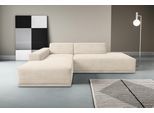 Ecksofa WERK2 "Apollo 264 x 188 cm modern und bequem", beige (natur), B:264cm H:70cm T:188cm, 90% Polyester, 10% Nylon, Sofas, Ecksofa, Cord, L-Form