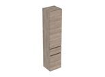 Geberit Renova Plan Hochschrank 501923JR1 39x180x36cm, 2 Türen, 1 Schublade, nussbaum, Folie strukturiert