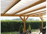 Sonnensegel FLORACORD, weiß, B:91cm T:330cm, Polyester, Sonnensegel, Sonnensegel, 310 x 350 cm mit 3 Feldern