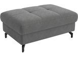 Polsterhocker SIT & MORE "Vanity, B: 103 cm", grau (anthrazit), B:103cm H:45cm T:69cm, 100% Polyester, Hocker, Polsterhocker