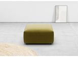 Hocker HOME AFFAIRE "Glimminge auch in Breitcord, Feincord und Easy care-Bezug", grün (pistazie), B:80cm H:42cm T:80cm, 100% Polyester, Hocker, Hocker, passend zur Serie "Glimminge"