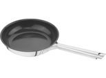 Bratpfanne ZWILLING "TrueFlow", schwarz (silberfarben, schwarz), B:21,3cm H:7,5cm L:41cm Ø:20cm, Pfannen, Bratpfanne, Keramik-Antihaftbeschichtung, 18/10 Edelstahl, Rostfrei, Induktion