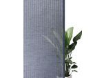 Gardine BRUNO BANANI "Lazlo" Gr. 1, blau, B:135cm H:145cm, Polyester, Gardinen, Gardine, Leinenoptik mit Leinen, Streifen, pflegeleicht, Wohn -und Schlafzimmer