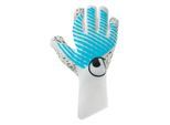 Torwarthandschuhe UHLSPORT "Torwarthandschuhe FM Cybertec Supergrip+ HN", Herren, Gr. 12, weiß (weiß, cyberblau, schwarz), Obermaterial: 81% Gummi rubber. 13% Polyester PES. 6% Nylon NY., Handschuhe Torwarthandschuhe