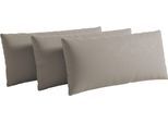 Sofakissen SIT & MORE "Vanity, 2er-Set, B: 60 cm", beige (stone), B:60cm H:30cm T:12cm, Stoff, Polsterauflagen, Sofakissen