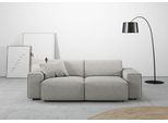 2,5-Sitzer HOME AFFAIRE "Glimminge auch in Breitcord, Feincord + Easy care-Bezug", silber, B:214cm H:71cm T:101cm, 96% Polyester, 4% Polyacryl, Sofas, 2 5-Sitzer, besondere Kedernähte, Zierkissen