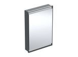 Geberit One Unterputz Spiegelschrank 505800007 60x90x15cm, mit ComfortLight, 1 Tür, Anschlag links, schwarz matt/Aluminium pulverbeschichtet