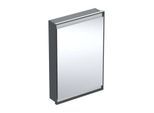 Geberit One Unterputz Spiegelschrank 505801007 60x90x15cm, mit ComfortLight, 1 Tür, Anschlag rechts, schwarz matt/Aluminium pulverbeschichtet