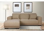 Ecksofa OTTO HOME "BORNHOLM L-Form, B: 234 cm - OTTO. Verlässliche Qualität.", grau (taupe), B:234cm H:85cm T:162cm, 100% Polyester, Sofas, Ecksofa, Recamiere links oder rechts bestellbar, Wellenfederung, inkl. 2 Kissen