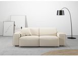 2,5-Sitzer HOME AFFAIRE "Glimminge auch in Breitcord, Feincord + Easy care-Bezug", beige (natur), B:214cm H:71cm T:101cm, 100% Polyester, Sofas, 2 5-Sitzer, besondere Kedernähte, Zierkissen