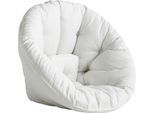 Gartensessel KARUP DESIGN "Nido out™, Loungesessel, Hocker, Chillsessel, Relaxsessel", weiß, B:85cm H:75cm T:90cm, Sessel, Gartensessel, Outdoor geeignet, Schmutz- und Wasserabweisend, Made in Europe