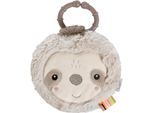 Greifspielzeug FEHN "Lazy, Crazy & Pink, Stoffbuch Faultier", grau (grau, beige), Greifspielzeug, BabyB:13cm H:2,3cm L:14cm, Nicki, Plüsch, Softvelour, Greifspielzeug, B:13cm H:2,3cm L:14cm