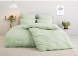 Bettwäsche OTTO HOME "Desner 100% Microfaser, extra weich, allergikerfreundlich", grün (seegrün), B/L: 155cm x 220cm, 1 Stk., 1 Stk., Microfaser, B/L: 80cm x 80cm, 2 Stk., Microfaser, Obermaterial: 100% Polyester, Bettwäsche, Bettwäsche, Premium Qualität, uni, schnell trocknend, pflegeleicht, ab 135x200 cm