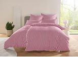 Bettwäsche "Linnea", bordeaux, B/L: 135cm x 200cm, 1 Stk., 1 Stk., Renforcé, B/L: 80cm x 80cm, 2, Renforcé, Obermaterial: 100% Baumwolle, LEGER HOME BY LENA GERCKE, Bettwäsche, Bettwäsche, aus 100% Baumwolle, Streifendesign