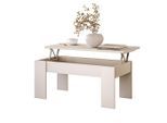 Lookway Couchtisch, Kaschmir, Holzwerkstoff, 100x45x50 cm, Wohnzimmer, Wohnzimmertische, Couchtische