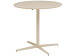 P & B Esstisch Bistrotisch, Kaschmir, Metall, Holzwerkstoff, rund, X-Form, 80x76x80 cm, Esszimmer, Tische, Esstische, Esstische rund