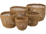 Dekokorb CREATIV HOME "Korb", braun, B:40cm H:30cm T:40cm, Geflecht Seegras, Aufbewahrungsboxen, Dekokorb, in natürlicher Optik
