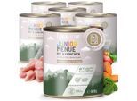 REAVET Hundenassfutter – Junior Menue mit Kaninchen 6x800 g