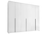 Carryhome Drehtürenschrank , Weiss , Holzwerkstoff , 3 Fächer , 270x225x52 cm , Schlafzimmer, Komplette Schlafzimmer und Serien, Schlafzimmerserie